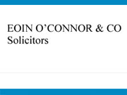Eoin O'Connor & Co. Solicitors